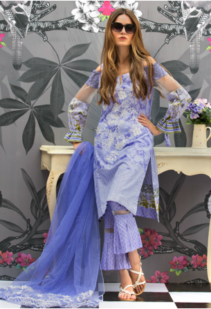 Al Zohaib Monsoon Festivana Lawn Collection Vol-2 – 1B