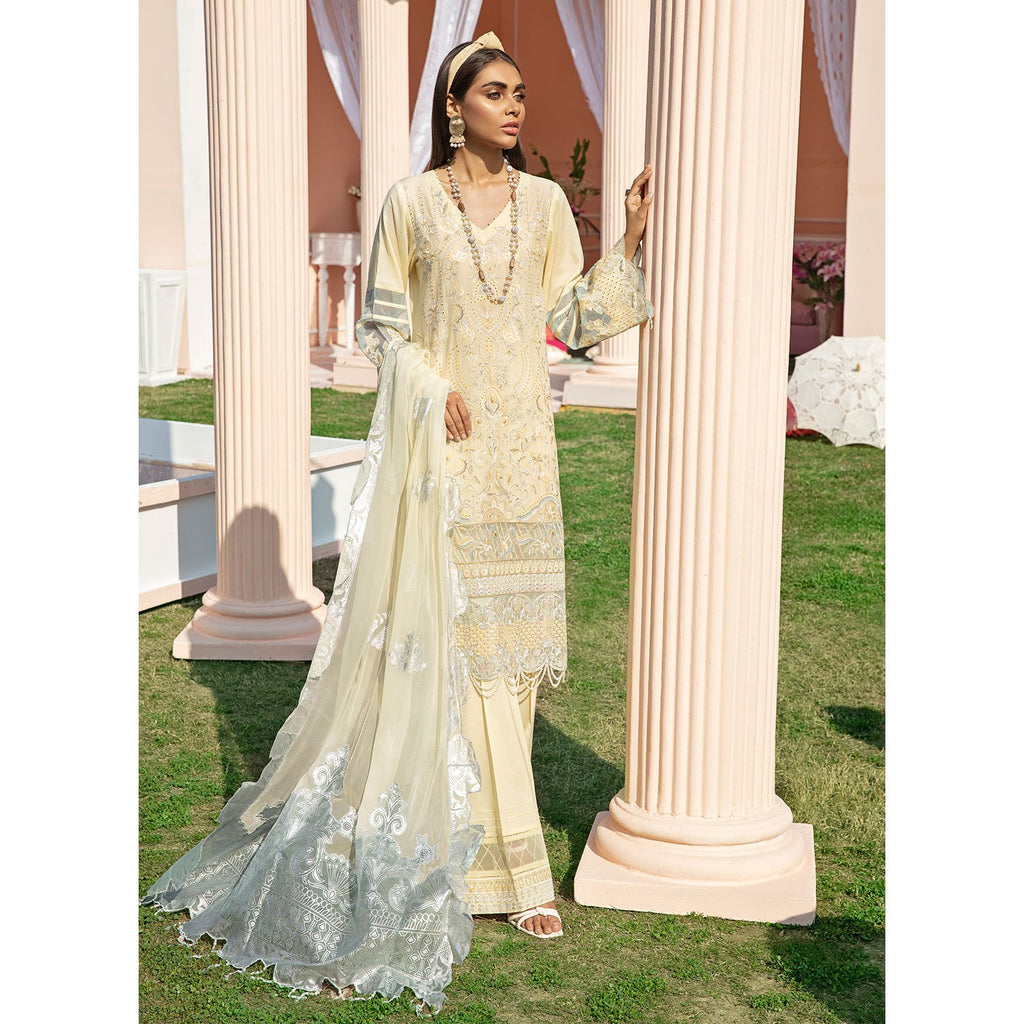 Nureh Luxury Lawn Collection 2021 – Day Lilly NE-07