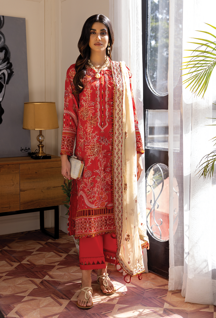 Adan's Libas Allure Lawn Collection – Vivid Auburn