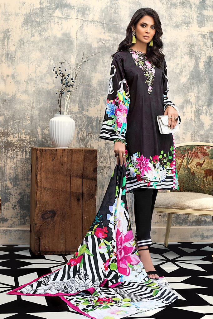 Gul Ahmed Winter Collection – 3 PC Khaddar Embroidered Suit K-110