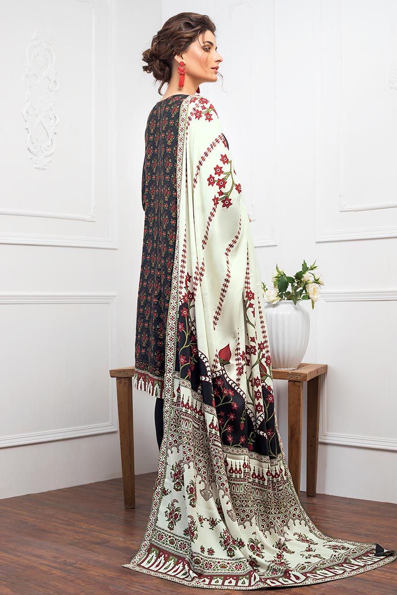 Gul Ahmed Winter Collection – PC Digital Printed Twill Linen