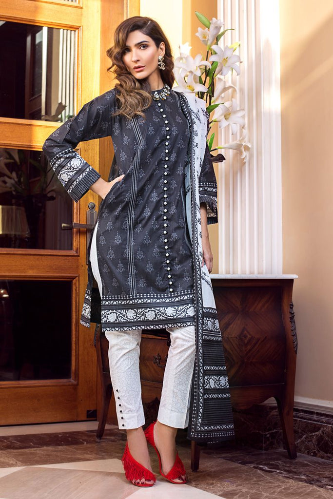 Gul Ahmed Summer 2020 – Basic Collection – 3PC Unstitched Lawn Suit B-64