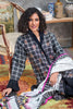 Gul Ahmed Winter Collection – Check On Trend – 3 PC Embroidered Khaddar Suit K-93