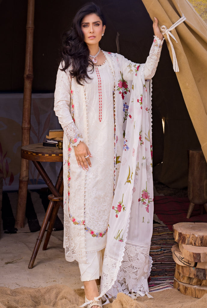 Mahiymaan Eid Edit Lawn Collection – MLL-24-03 Pristine Flair