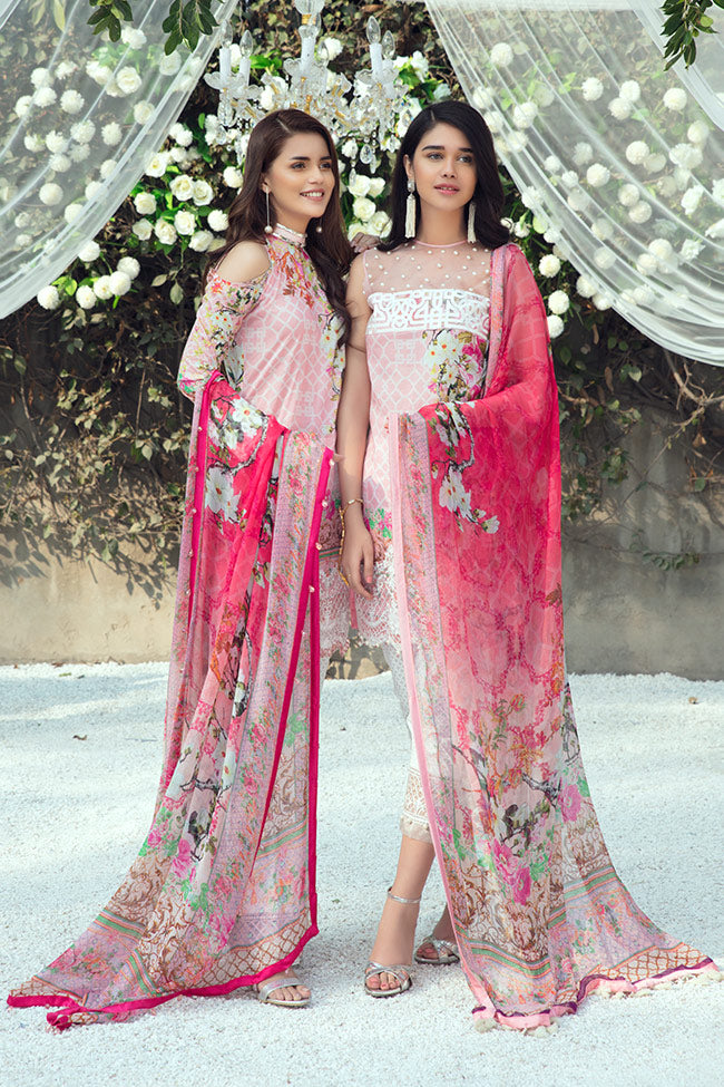 Gulaal Lawn Collection Vol-1 2018 – GL-08 Pink
