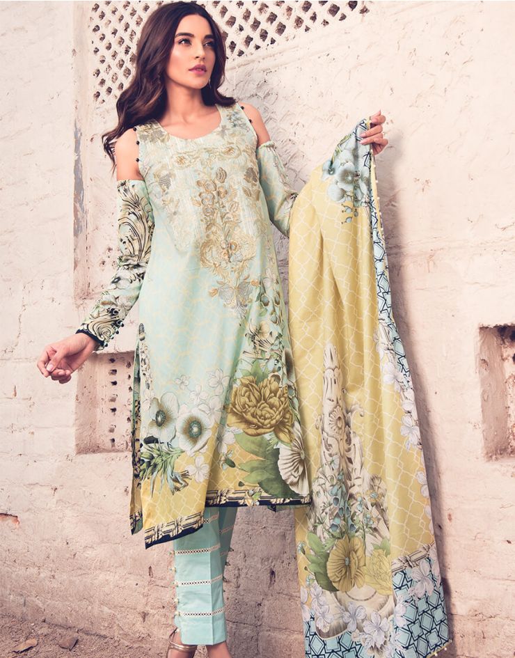 Rang Rasiya Rouge Lawn Collection 2018 – 3007 A