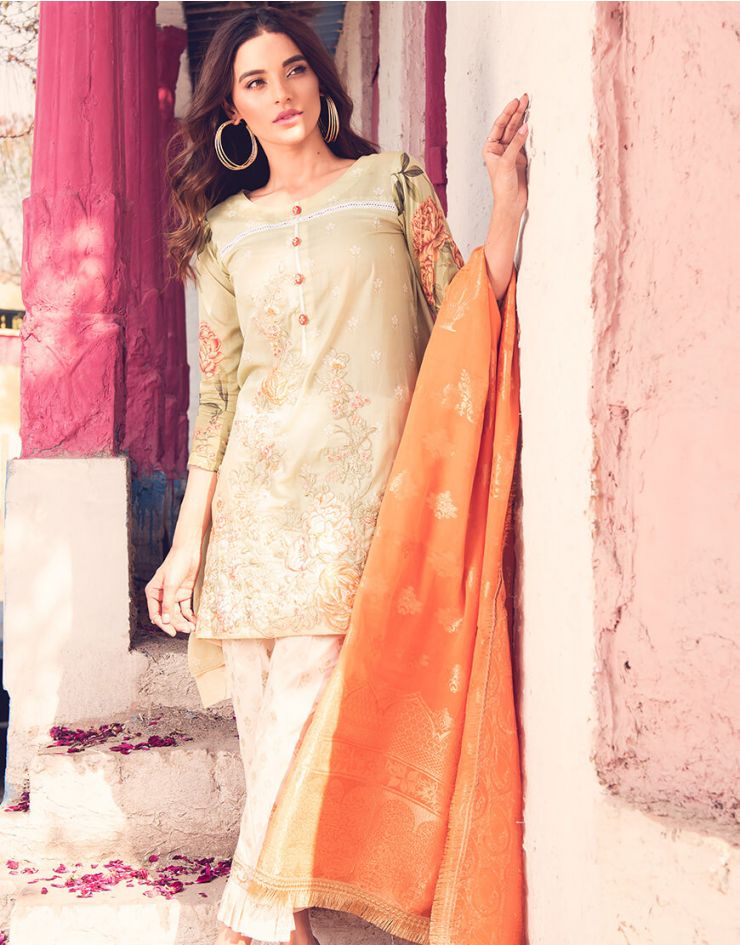 Rang Rasiya Rouge Lawn Collection 2018 – 3010 B