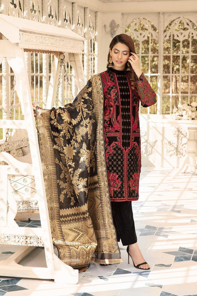Shaista Embroidered Velvet Collection 2019 – SVC-303