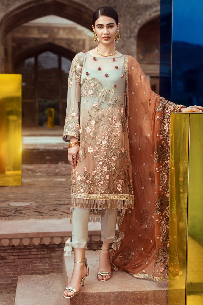 Serene Premium Fervour Fiesta Chiffon Collection Vol 6 – 03: Pastel Sunrise