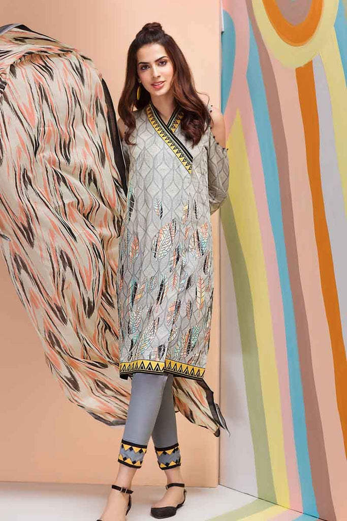 Gul Ahmed Malmal Collection 2019 – 3 PC Lawn Suit CL-434 A