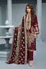 Gul Ahmed Poshak-E-Chinar Embroidered Shawl Collection 2019 – Maroon 3 PC AYE-01