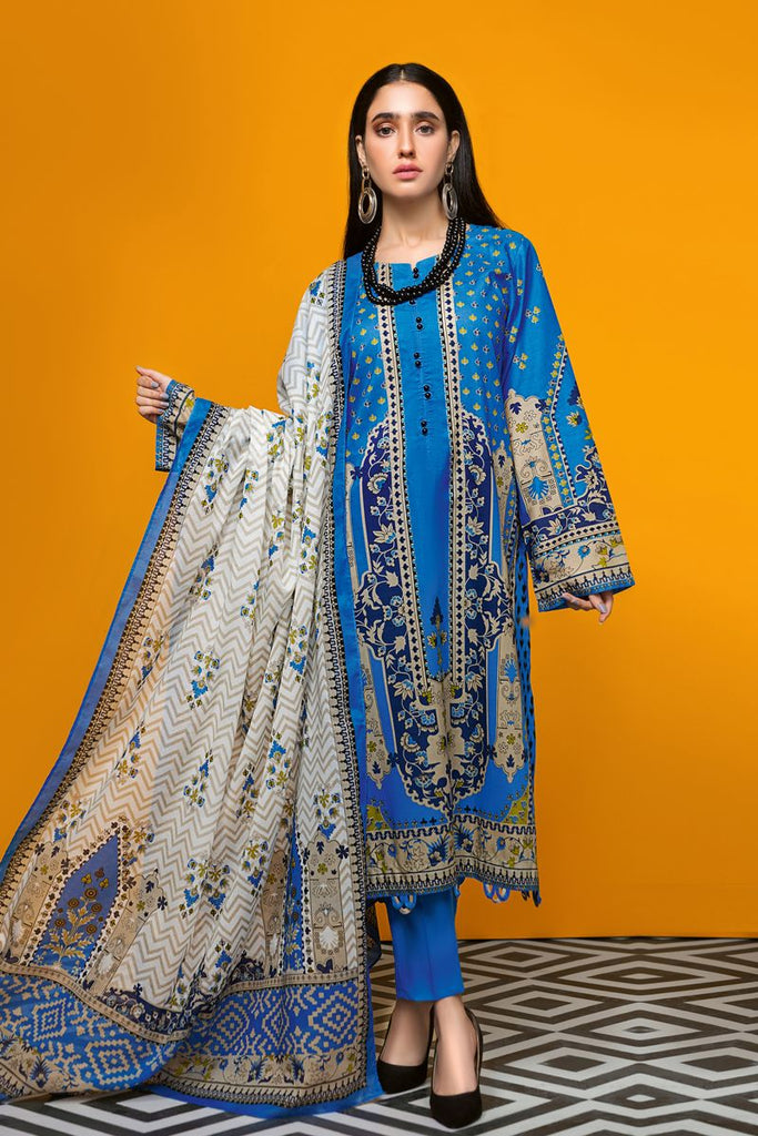 Gul Ahmed Summer 2020 – Basic Collection – 3PC Unstitched Lawn Suit CL-814 A