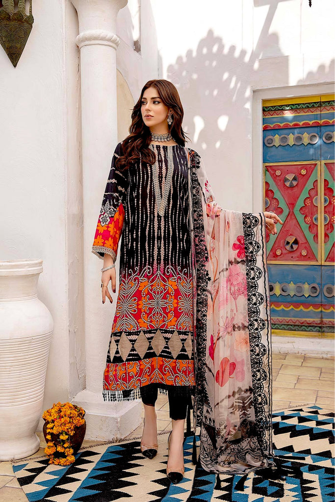 Charizma Aniiq Chunri · Printed Lawn With Chiffon Dupatta – AN-08