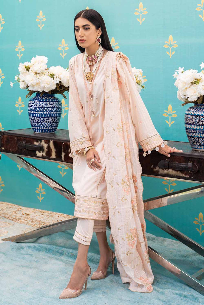 Gul Ahmed Festive Collection – Embroidered Lawn Suit with Yarn Dyed Dupatta FE-12048