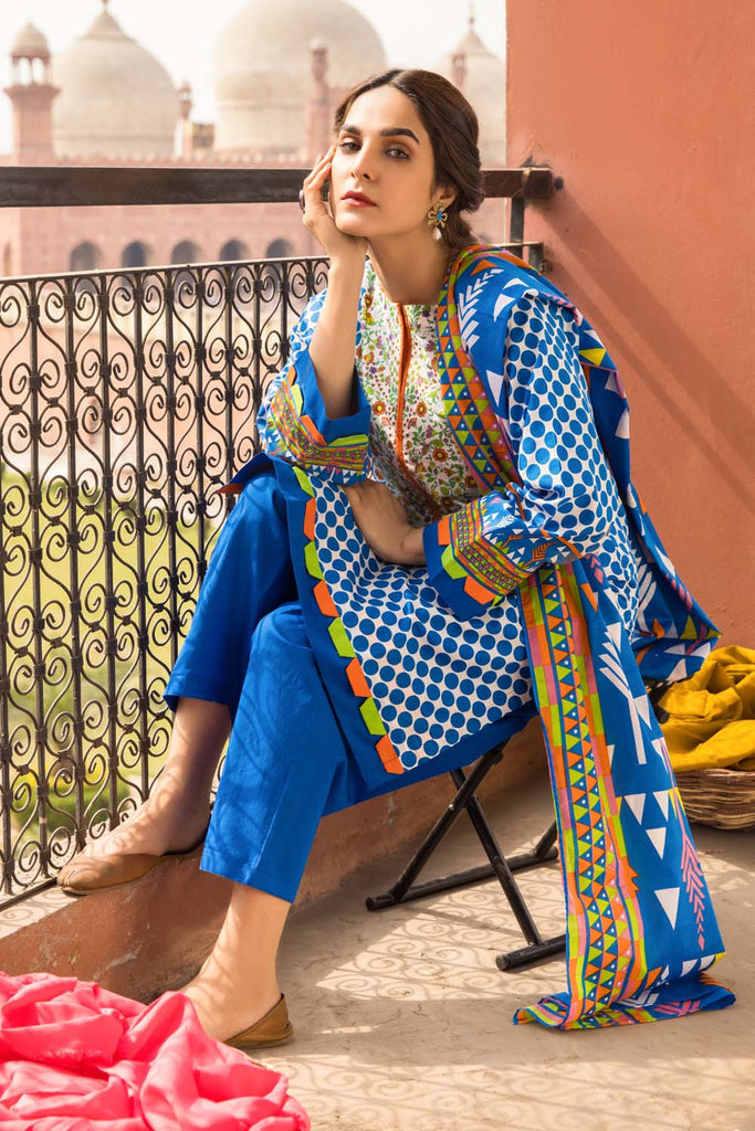 Gul Ahmed Lahore Lawn Collection 2021 – 3PC Lawn Suit CL-1166 A