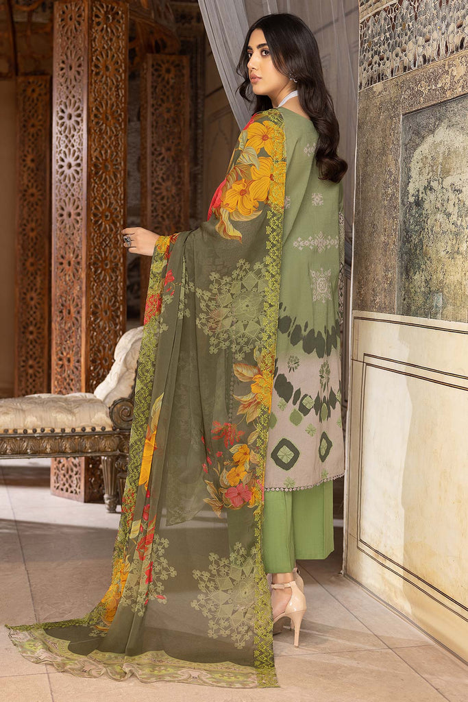 Charizma Combinations Eid Lawn Collection with Embroidered Chiffon Dupatta – CC23-13