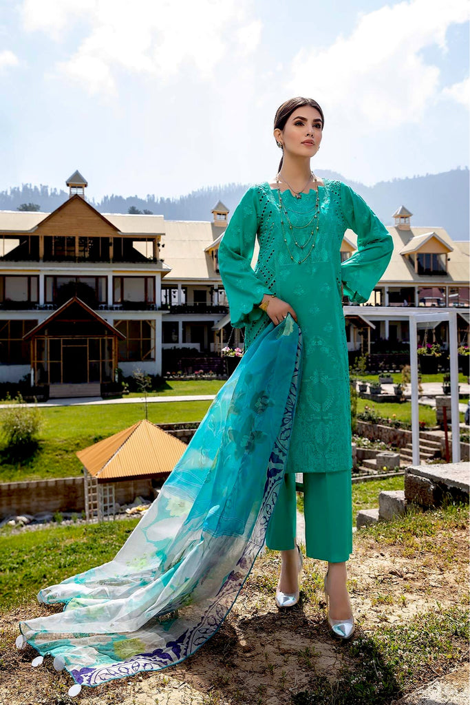 Charizma Signature Chapter 1 – Embroidered Lawn With Organza Dupatta CSL-04