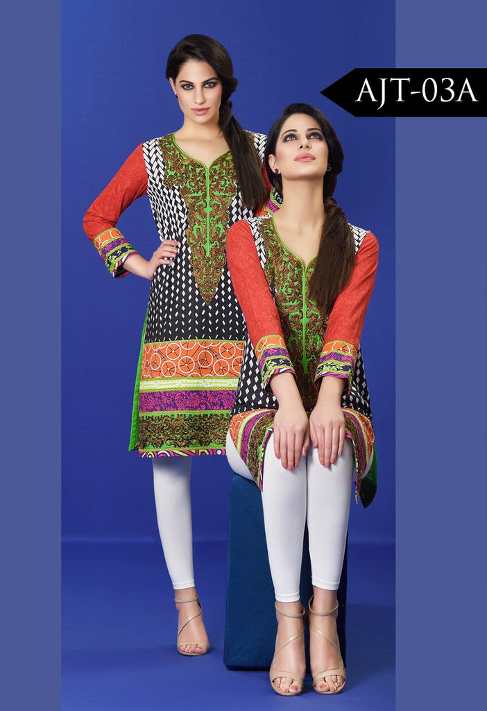 Asim Jofa Lawn Tunics Collection - AJT-3A - YourLibaas
 - 1