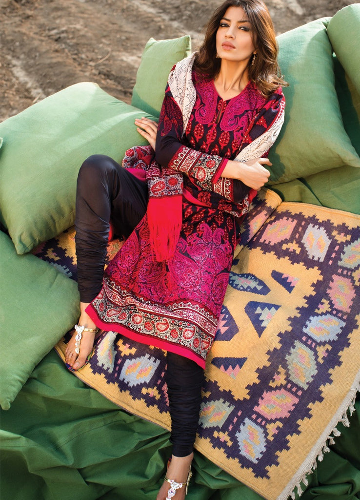 Sana Safinaz Winter Shawl Collection 2015 - 03A - YourLibaas
