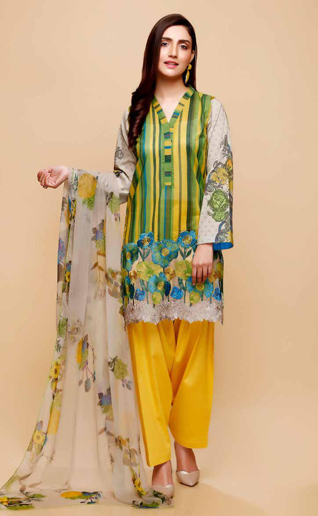 Charizma Infinity Lawn Collection – Design - 03C