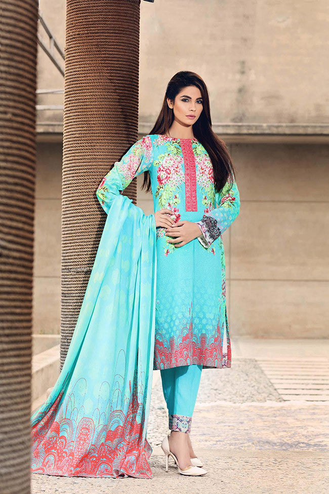Noor by Saadia Asad - Natural Neon - YourLibaas
 - 1