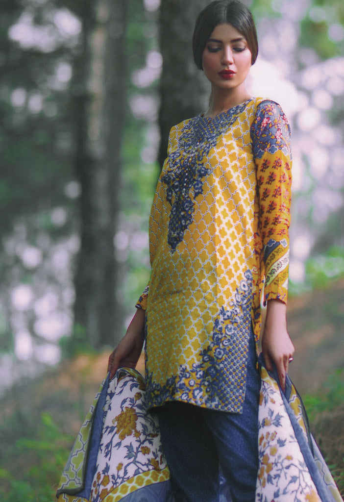 Mina Hasan Designer Lawn Collection 2016 –  3A - YourLibaas
 - 1