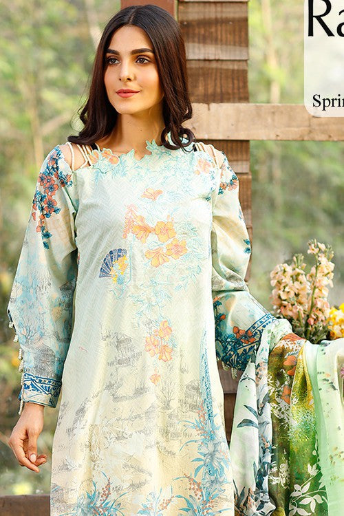 RajBari Embroidered Lawn Collection 2017 – 3A