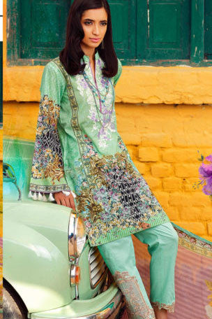RajBari Premium Embroidered Lawn Eid Edition 2017 – 3A