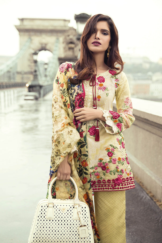 Mina Hasan Embroidered Lawn 2017 – 3A