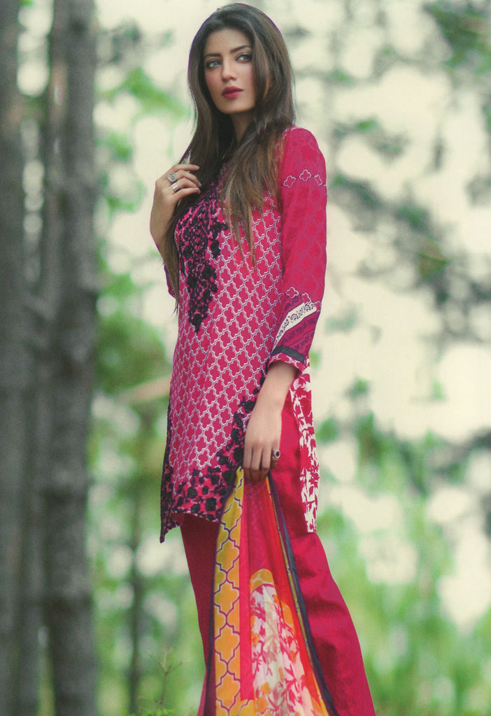 Mina Hasan Designer Lawn Collection 2016 –  3B - YourLibaas
 - 1