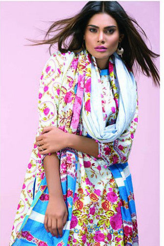 Sunshine Bloom Cotton Silk Collection '16 – 3B - YourLibaas
 - 1