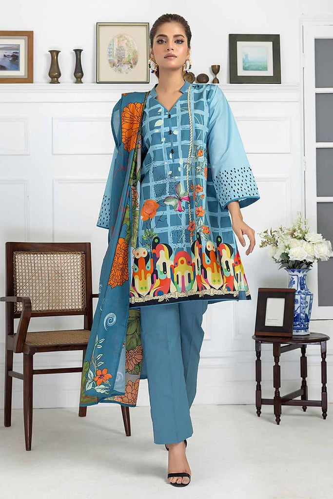 Gul Ahmed – 3PC Lawn Printed Suit CL-32472