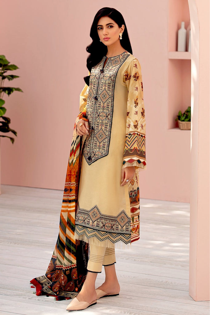 Jazmin Iris Embroidered Lawn Collection '21 – Sand Castle