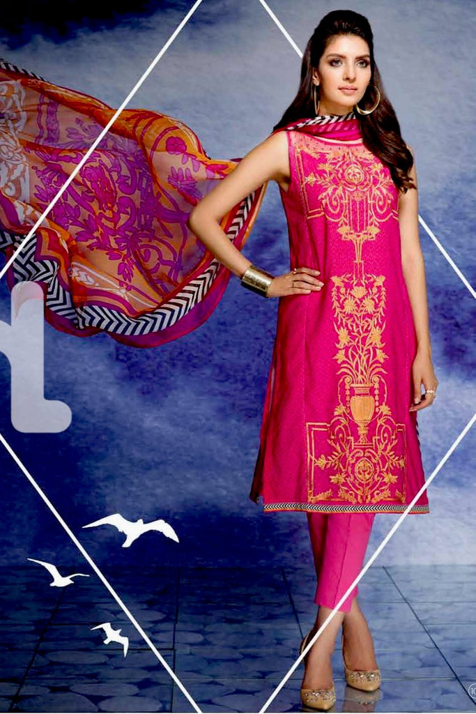 Nishat Linen Silk Chiffon Collection – Design 41701067