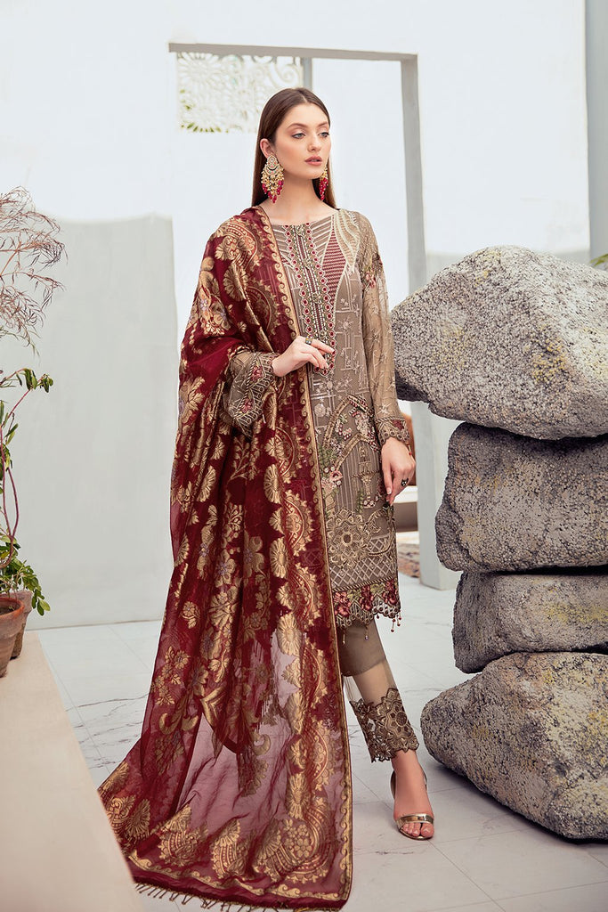 Ramsha Rangoon Chiffon Collection 2020 – D-603