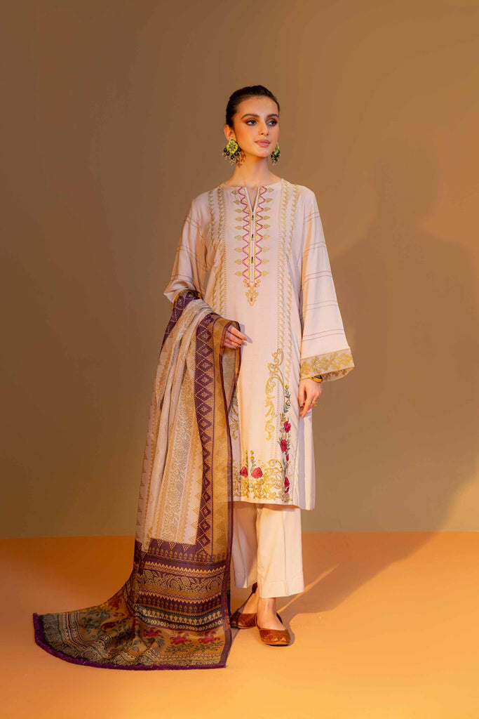 Nishat Linen South Winter Collection 2023 – 3 Piece - Embroidered Suit - 42306462