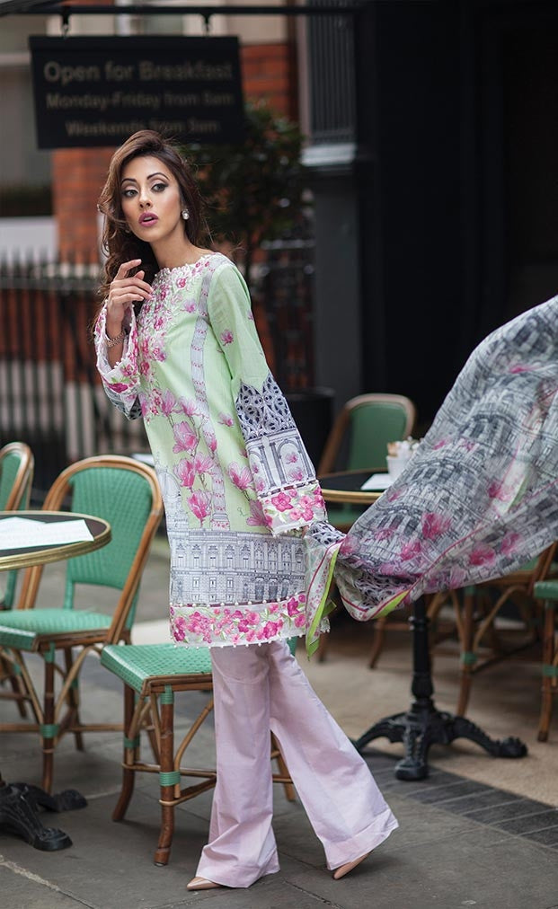 Farah Talib Aziz - Garden of Grace -  Minted Arch Florals 4A - YourLibaas
 - 1