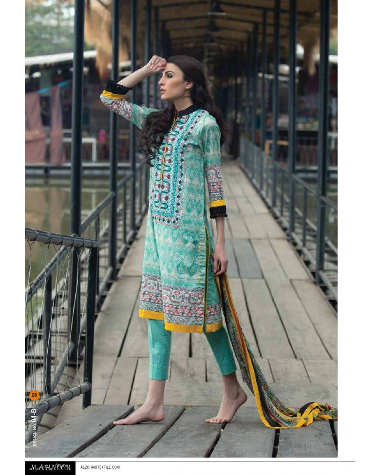 4B - Mahnoor Embroidered Collection 2015 - YourLibaas
 - 1