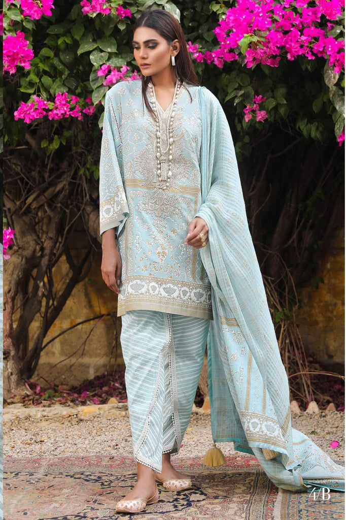Sana Safinaz Kurnool Lawn Collection 2019 – 4B