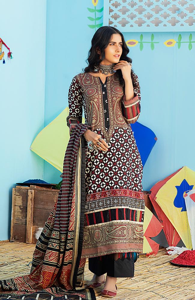 AlZohaib Monsoon Chunri Lawn Collection '21 – 04C