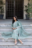 Farasha Bahaar Embroidered Lawn Collection – Aqua Pearl