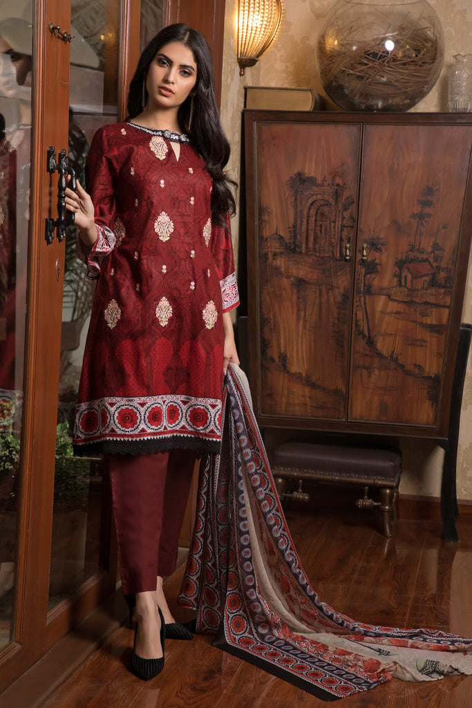 Sahil Collection Sahil Exclusive Embroidered Lawn Collection 2019 β SE19-4A β YourLibaas