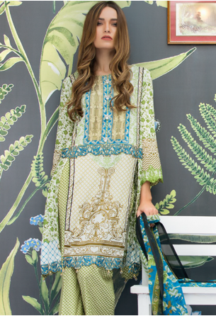Al Zohaib Monsoon Festivana Lawn Collection Vol-2 – 2B