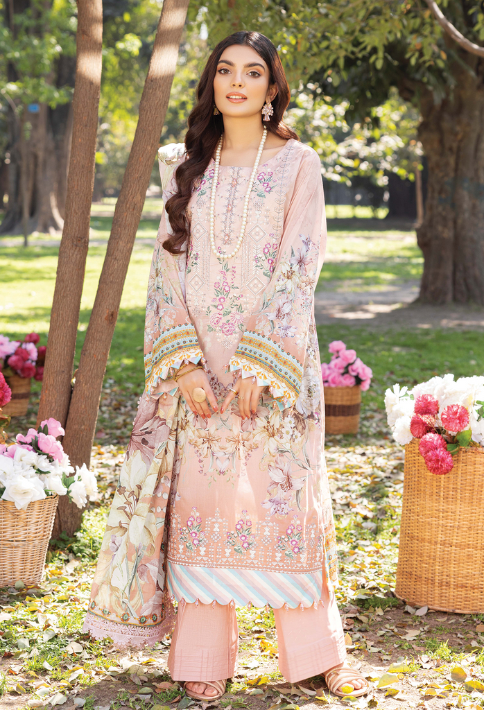 Adan's Libas SummerKari Lawn Collection 2023 – 5012 - Candy Floss