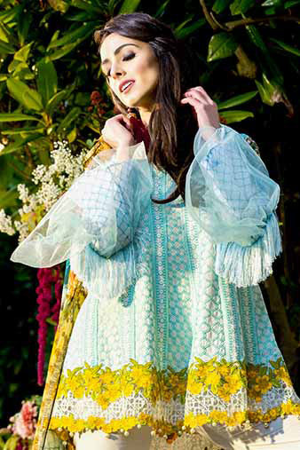 Saira Rizwan Lawn Collection 2017 – Blue Valley