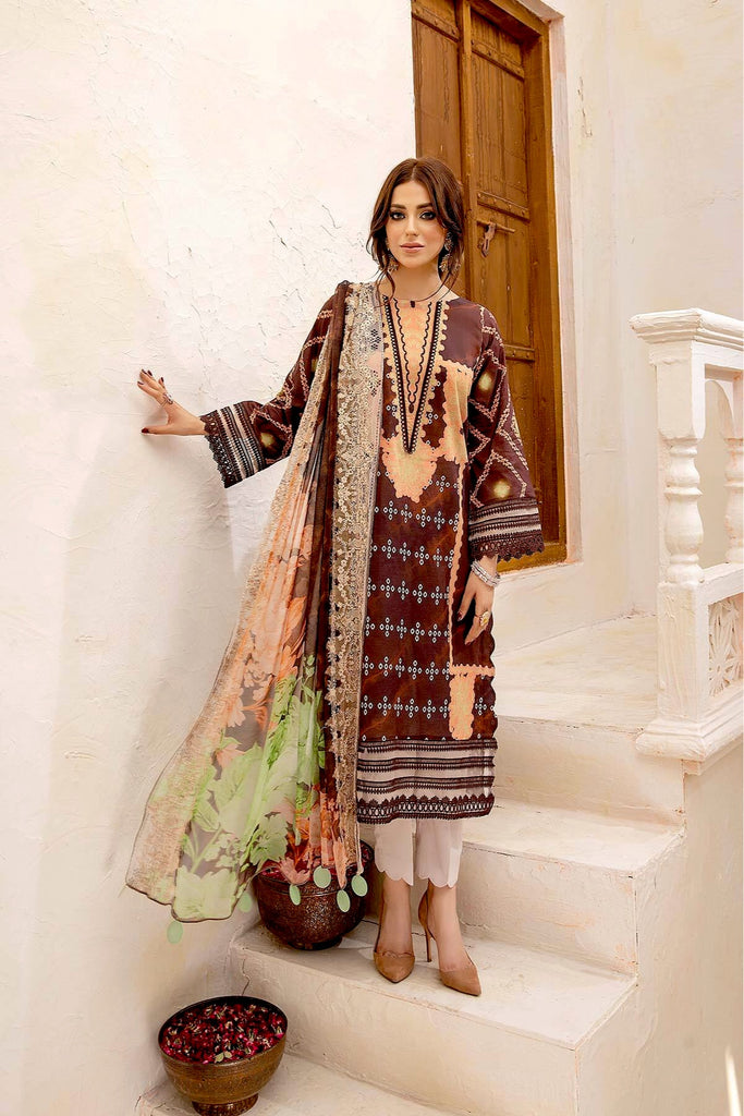 Charizma Aniiq Chunri · Printed Lawn With Chiffon Dupatta – AN-02