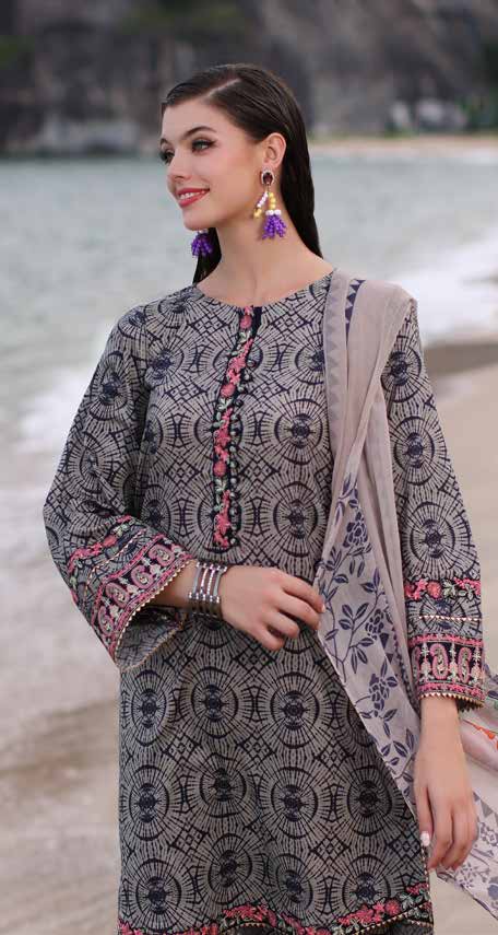 Charizma Combinations Embroidered Lawn Collection 2024 – CCS4-04