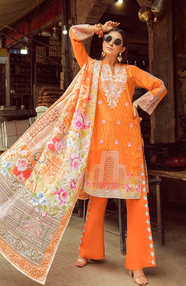 Rung by Al Zohaib Embroidered Lawn Collection 2020 – RNE20-05B