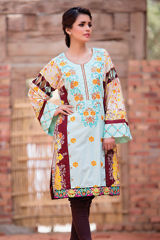 Subhata Embroidered Lawn Tunic Collection - 5B - YourLibaas
 - 1