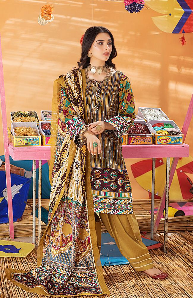 AlZohaib Monsoon Chunri Lawn Collection '21 – 05C